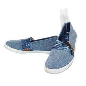 Ashley Blue Denim Slip-On Loafers